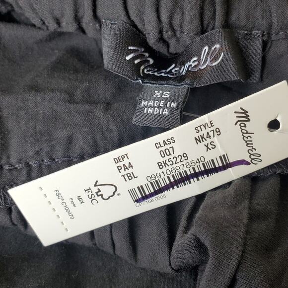 Madewell Flutter-Sleeve Square-Neck Mini Dress Size XS NWT - Picture 5 of 6